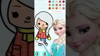 Transformation into Elsa 🤩 / Toca Life World / #shorts