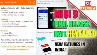 MIUI 9 GLOBAL STABLE RELEASE DATE REVEAL ||  Bohot kuch naya anee wala hai global rom mai ||