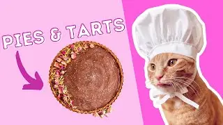 Watch a Cat Chef bake DELICIOUS pies & tarts! *So CUTE*