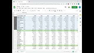 How to group cells in Google Sheets