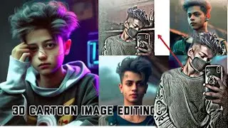 3D Ai cartoon Photo editing and picsart applection How to picsart photo editing