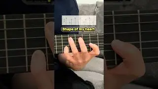 SHAPE OF MY HEART НА ГИТАРЕ + ТАБЫ