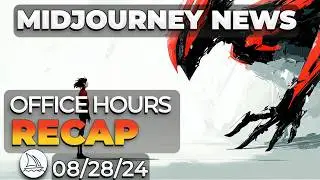 Life Comes at You Quick! | Midjourney Office Hours Recap Aug 28th 2024 | Midjourney News