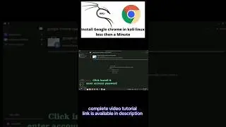 install Google chrome on Kali Linux #kali #googlechrome #debian #tutorial #shorts