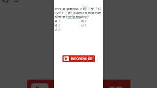 POTENCIAÇÃO DE NÚMEROS RACIONAIS #potenciacao #shorts #enem #matematica #concursospúblicos