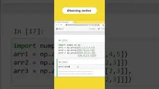 Checking Dimensions in Numpy (ndim) | Python Numpy | Data science