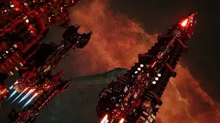 Blood Angels vs Orks - Skalgrim Mod - Massive Battle - Battlefleet Gothic Armada 2