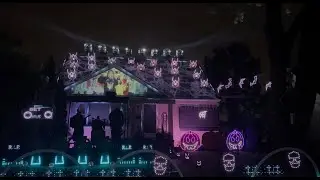 Look What You Made Me Do Halloween Light Show with Projection Mapping in 4K!