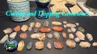 Cutting and Dopping Gemstones!! | Lapidary Art #hitechdiamond #cabking