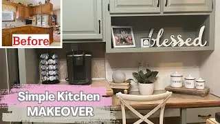 Simple Modern Farmhouse Kitchen Makeover!