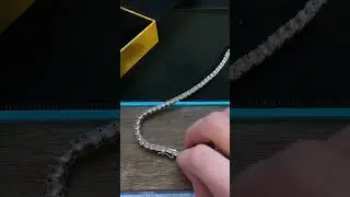Shop GLD 5mm 18in tennis chain review WITH diamond tester