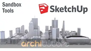 Sketchup Tutorial for beginners || lesson 13 || Using sandbox tools in sketchup