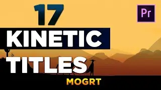 17 Kinetic Titles Premiere Pro MOGRT | Kinetic Typography Premiere Pro