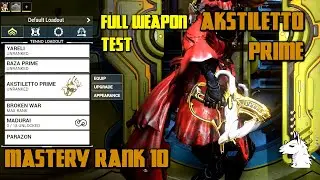 Let's Play Warframe (229) Mastery Rank 10: Akstiletto Prime Weapon Test (0 to Max Rank) Full Mods