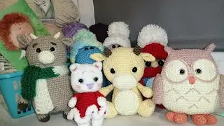 Готовые игрушки за две недели / итоги по новогодним старта / приз за участие в марафоне осенний лес