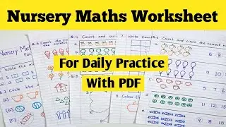 Nursery Maths Worksheets 2024-25 | Nursery Maths Worksheet 2024 | Maths Worksheet For Nursery