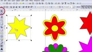 create a simple flower in inkscape