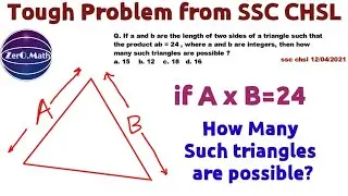 SSC CHSL 2021 Challenging Question | Geometry  | Zero math | In English