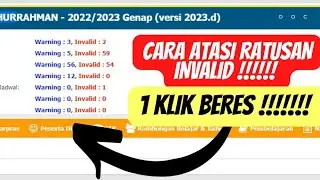 Cara Mengatasi Invalid Dapodik 2023 D | Mudah