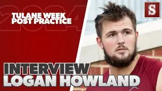 POST PRACTICE TULANE WEEK: Logan Howland 9/9