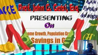 Income Growth, Population Growth and Savings in Ghana