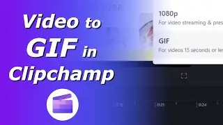 Video to GIF in Clipchamp | Convert video to gif | Video to gif converter