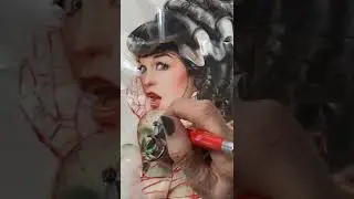 Alternate Bettie Page "Bride Of Frankenstein" by Olivia De Berardinis (SHORT Part 2) - Time Lapse