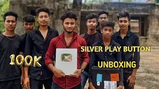 100k special 🥺 YOUTUBE silver Play button unboxing || ai 07