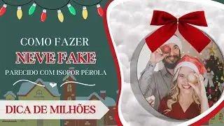 DIY - COMO FAZER NEVE FAKE - PARECIDO COM ISOPOR PÉROLA