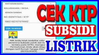 How to check electricity subsidies with your KTP/check your NIK now!!