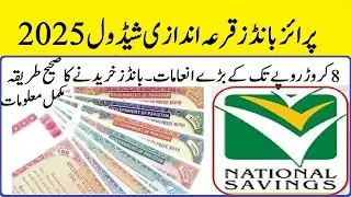 Prize Bonds Schedule 2025 | 100 200 750 1500 25000 and 40000 premium prize bond schedule 2025