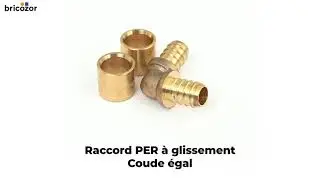 VIDÉO 360° - Raccord PER à glissement coude égal BOUTTÉ