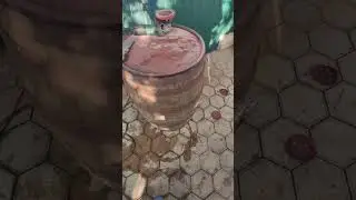 дубовая бочка 200л, подготовка