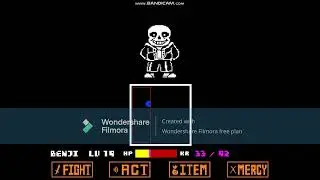 Sans's final attack (Sans boss fight UNDERTALE)