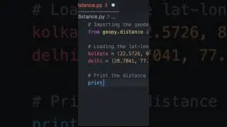 Calculate the distance 📍 between cities with Python 😱