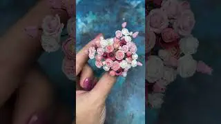 Miniature set with flowers and teddy bear💐