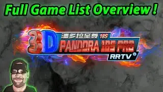 Pandora's Box 3D 18s Pro - 8000 - 64gb - Full Game List