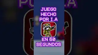 INTELIGENCIA ARTIFICIAL Hace un JUEGO en 60 SEGUNDOS
