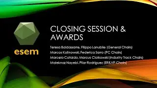 ESEM 2020 Closing Session & Awards