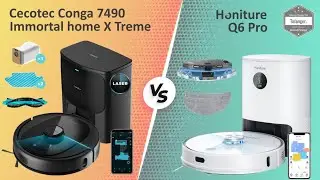 Cecotec Conga 7490 Immortal Home XTreme VS Honiture Q6 Pro - Comparaison Aspirateurs Robots connecté