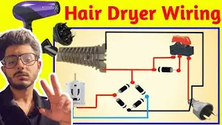 Hair dryer wiring connection at home || Hair dryer ki wiring kaise karen @MianElectric