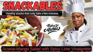 Snackables: Jicama Mango Salad with Spicy Lime Vinaigrette