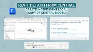 Revit Detach From Central - Create Independent Local Copy of Central Model