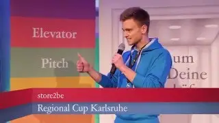 Elevator Pitch BW Karlsruhe, 25.11.2015 - store2be (2. Platz und Publikumsliebling)