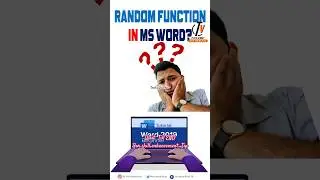 MS WORD TUTORIAL : Part 2 : Rand() function 😩 