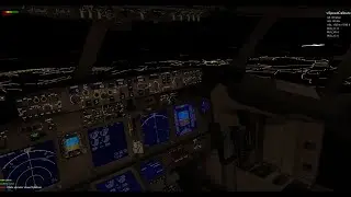 Final approach in to LEPA Palma de Mallorca (night flight)