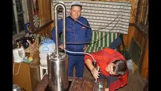 Moonshiners. Part 2 - First distillation on the Rodnik still