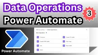 Data Operation In Power Automate