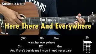 Here There And Everywhere - The Beatles | EASY Guitar Tutorial with Chords - Guitar Lessons