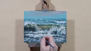 Oil Painting | Waves | Seascape | Real-time
